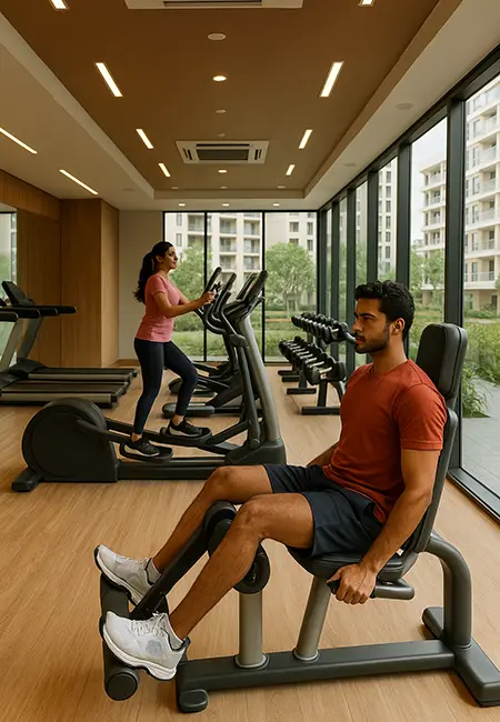 Oberoi Realty property gym amenities